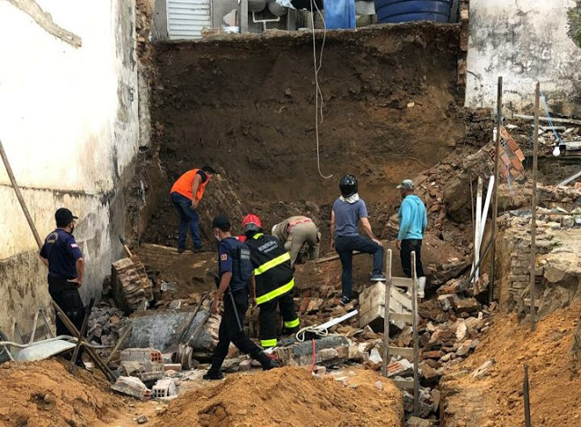 Pedreiros morrem soterrados em obra no Centro de Garanhuns